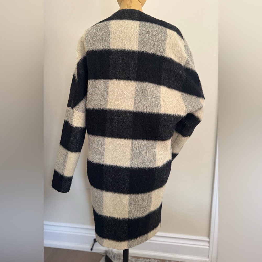SCOTCH & SODA Black and Cream Wool Checkered Jacket (Petite) - Picture 4 of 9